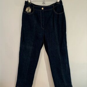 St. john Collection Women's Dark Blue Jeans Size 14